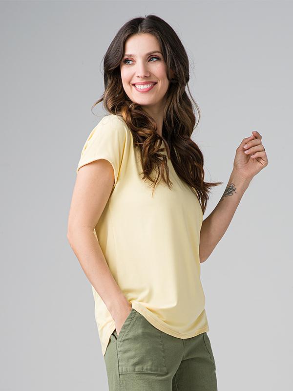 Lega viskoziniai marškinėliai "Nina Yellow"