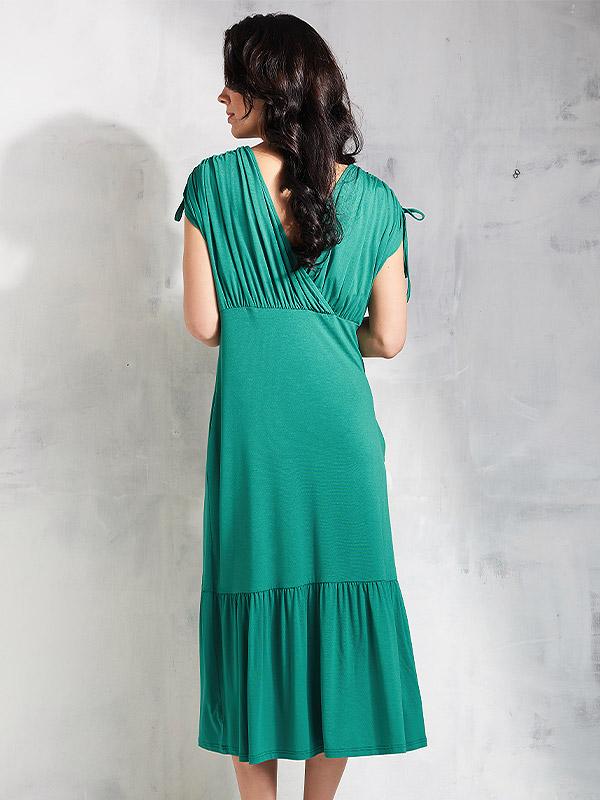 Lega вискозное платье "Kaisa Pine Green"