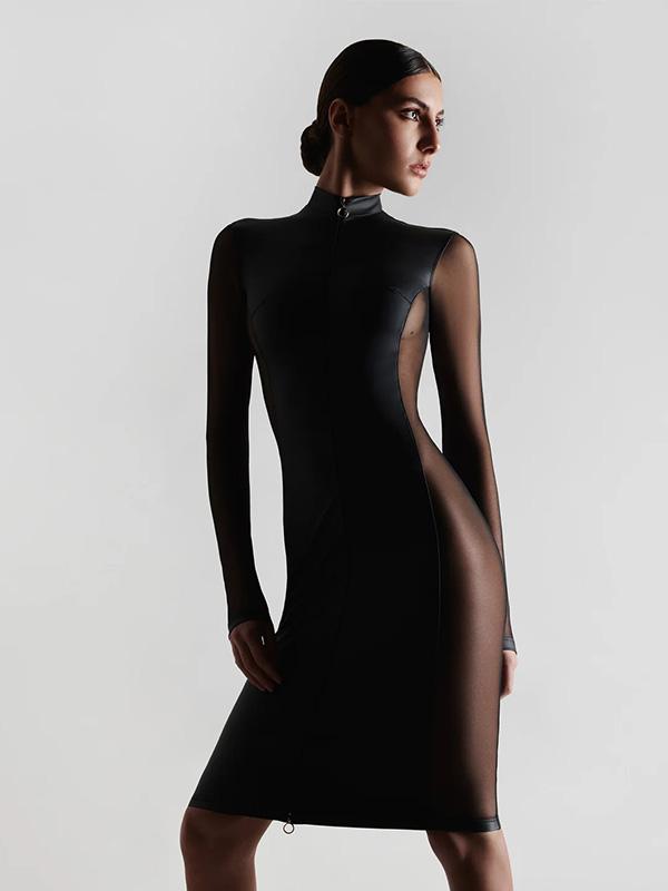 Maison Close suknelė su tiulio rankovėmis "Chambre Noire Black"