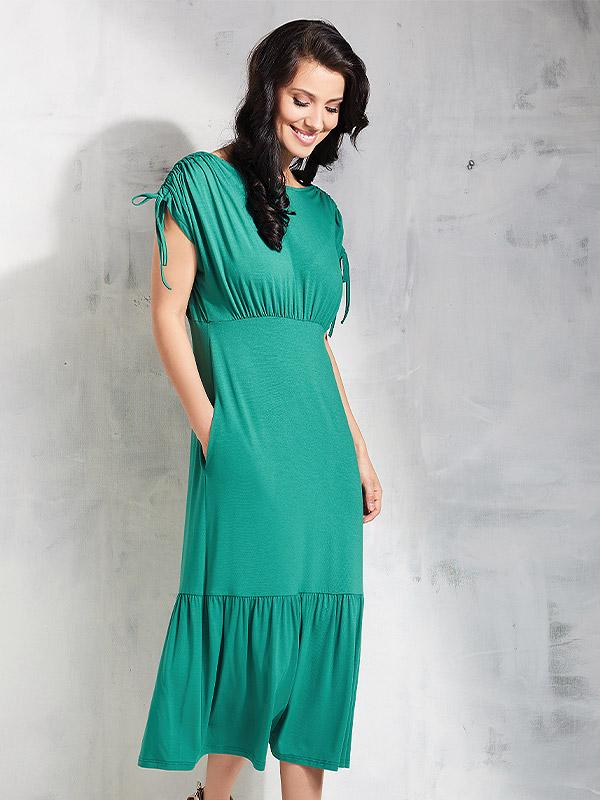 Lega вискозное платье "Kaisa Pine Green"