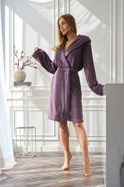 L&L chalatas su gobtuvu "Slim Amethyst"