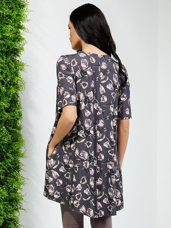 Lega medvilninė tunika "Lunaria Tulip Print"