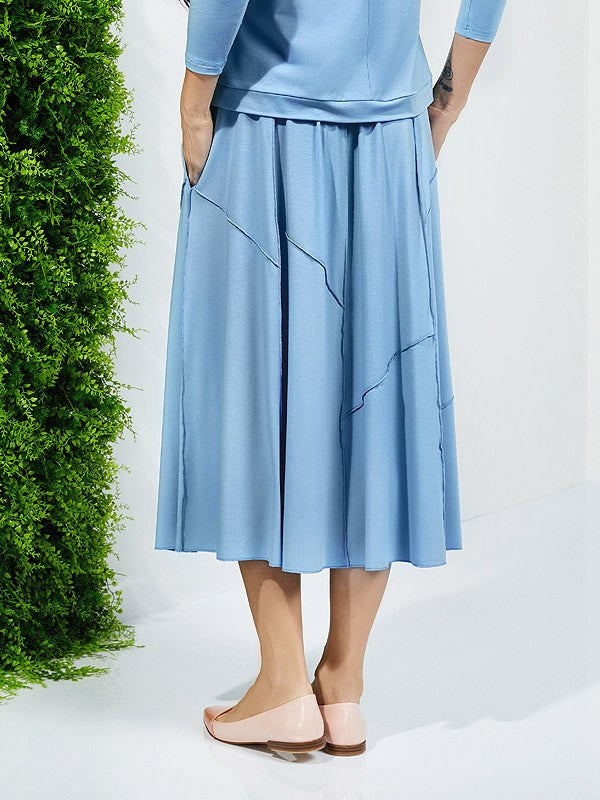 Lega viskozinis sijonas "Lavender Light Blue"