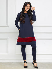 Lega tamprės "Giulia Navy - Bordeaux Dots"