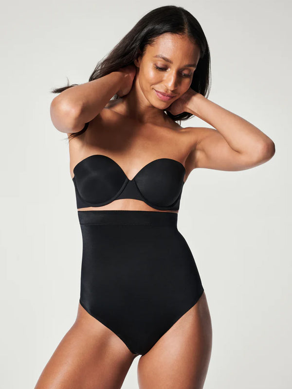 Spanx aukšto juosmens koreguojančios kelnaitės stringai "Suit Your Fancy Black"