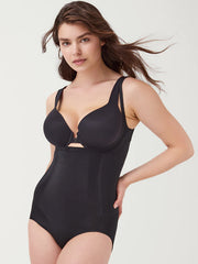 Spanx stipriai formuojantis bodis atvira krūtine "OnCore Black"