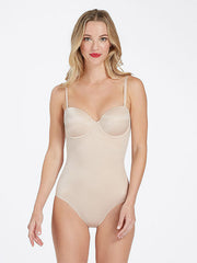 Spanx koreguojantis bodis be petnešėlių "Suit Your Fancy Strapless Nude"