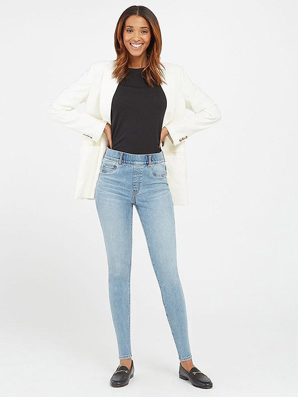 Spanx koreguojantys džinsai-leginsai "Ankle Skinny Light Blue"