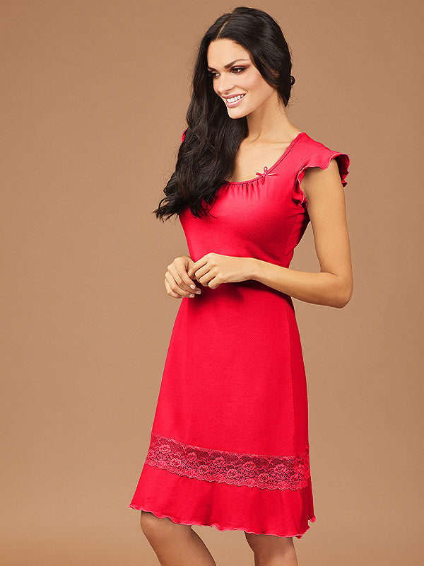 Lega medvilniniai naktiniai "Verda Red"