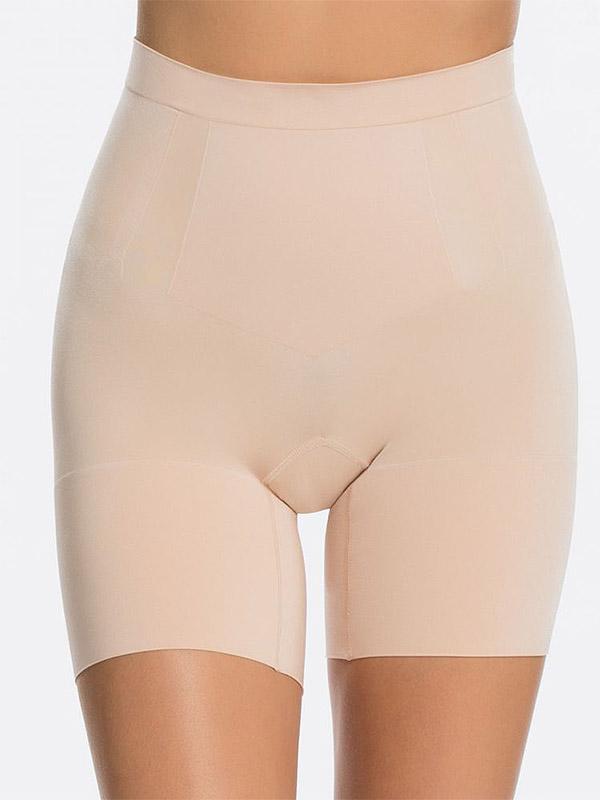 Spanx Sculpting Shorts OnCore Mid-Thigh Nude