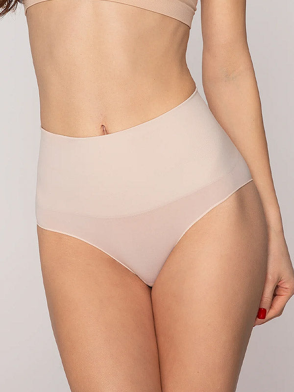 Gatta besiūlės aukšto juosmens mikrofibros kelnaitės "Sensual Skin Correct Nude"