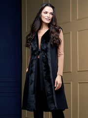 Lega liemenė su kailiuku "Gloria Black"