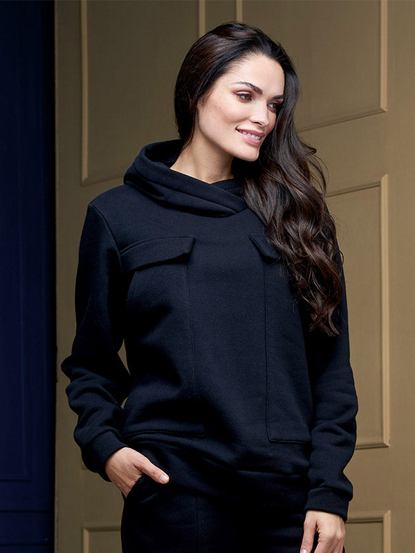 Lega medvilninis džemperis su gobtuvu