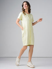 Lega medvilninė suknelė "Serafina Light Yellow"