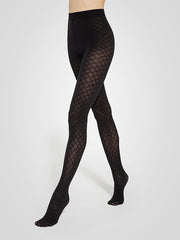 Gatta raštuotos pėdkelnės "Loretta 149 50 Den Black"