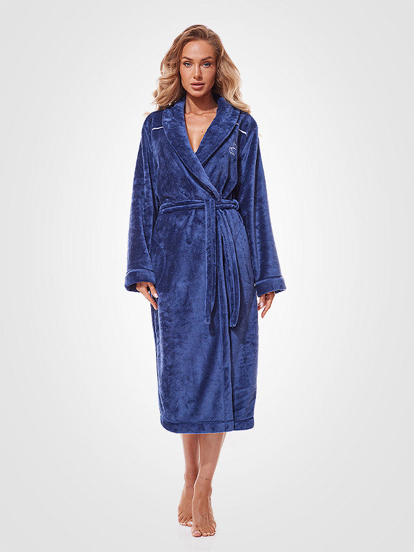 L&L ilgas chalatas "Lux Long Navy"