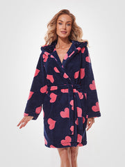 L&L chalatas su gobtuvu "Futura Dark Blue - Pink Heats"