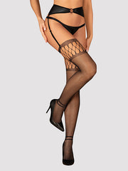 Obsessive tinklinės prisegamos kojinės "Kim Black"