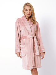 Aruelle trumpas minkštas chalatas "Eva Rose"