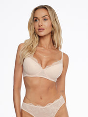 Esotiq nėriniuota push up liemenėlė "Netsi Nude"