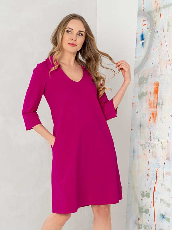 Lega tampraus lino suknelė