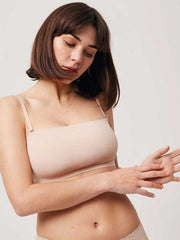 Ysabel Mora lazeriu kirpta bandeau liemenėlė "Chloe Nude"