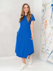 Lega tampraus lino suknelė "Perla Royal Blue"