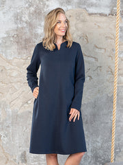 Lega medvilninė suknelė su pūkeliu iš vidaus "Beatriche Navy"