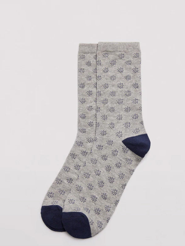 Ysabel Mora Cotton Socks 2-pack Lana Navy - Melange