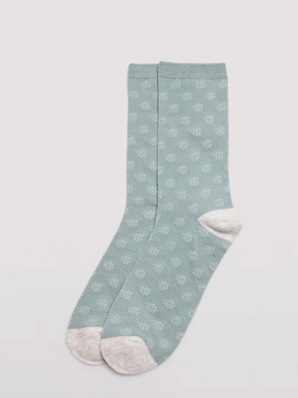 Ysabel Mora Cotton Socks 2-pack Lana Grey - Mint
