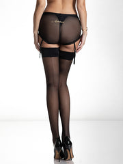 Amour prisegamos kojinės su siūle "Chick 20 Den Black"