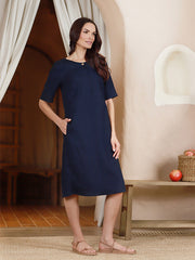 Lega lininė suknelė "Gilda Navy"