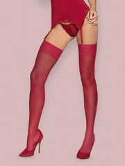 Obsessive prisegamos kojinės "Heartina Ruby"