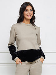 Lega palaidinė "Vivienne Sand - Black Dots"