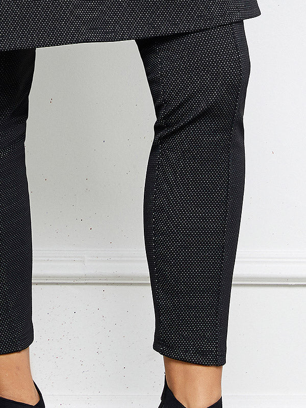 Lega tamprės "Giulia Black - White Dots"