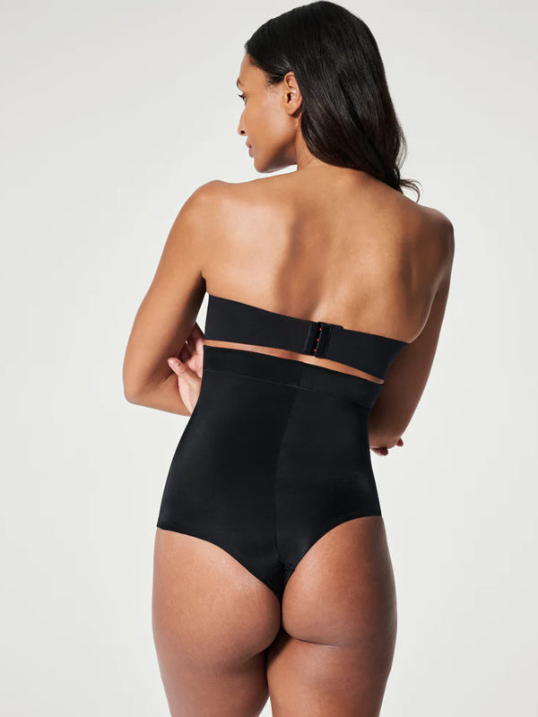 Spanx aukšto juosmens koreguojančios kelnaitės stringai "Suit Your Fancy Black"