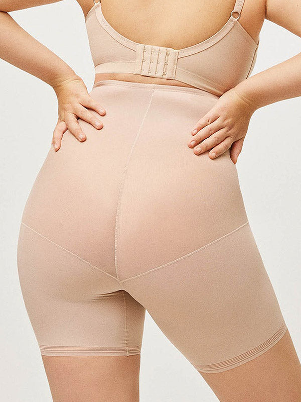 Ysabel Mora aukšto juosmens koreguojantys šortukai "Kaily Nude"