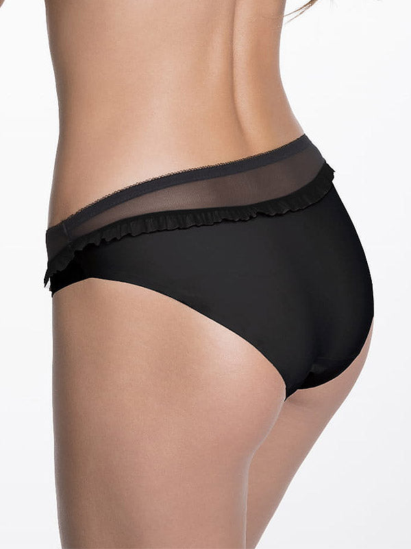 Julimex kelnaitės su raukinukais "Madam Black"