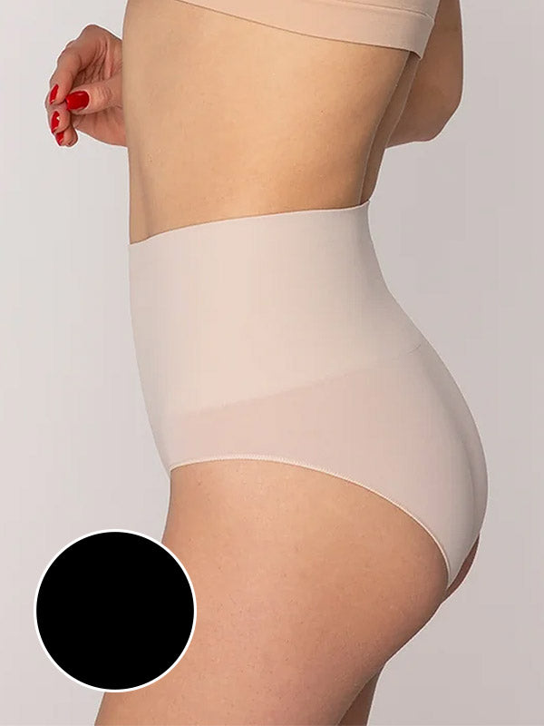 Gatta besiūlės aukšto juosmens mikrofibros kelnaitės "Sensual Skin Correct Black"