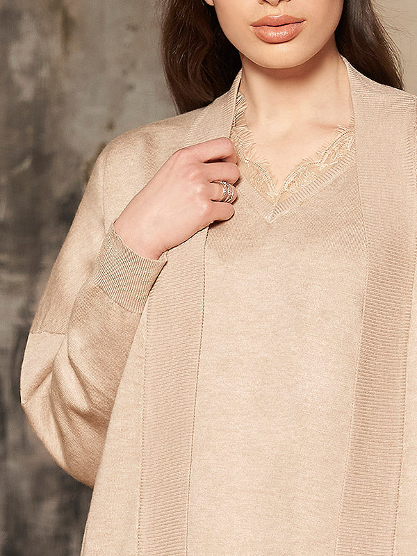 Bisbigli viskozinis kardiganas "Layla Beige"