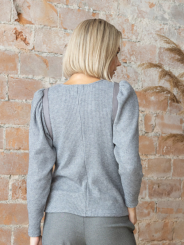 Lega megztinis su viskoze "Ruhena Grey"