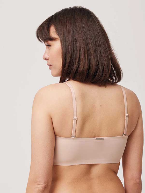 Ysabel Mora lazeriu kirpta bandeau liemenėlė "Chloe Nude"