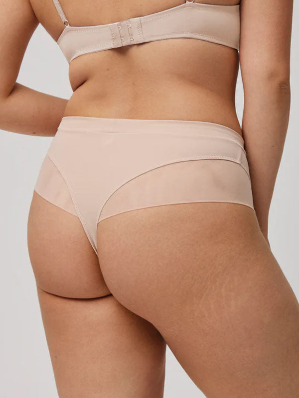 Ysabel Mora aukšto juosmens kelnaitės stringai "Mona Nude"