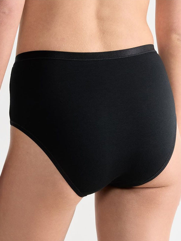 Sloggi 3 organinės medvilnės kelnaičių komplektas "Go Daily Black"