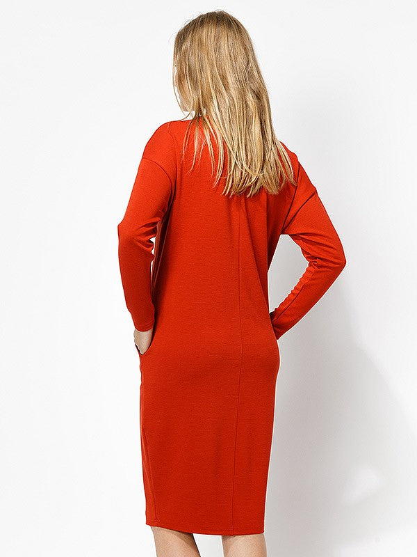 Lega viskozinė suknelė "Astor Coral Red"