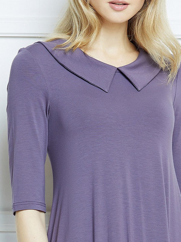 Lega viskozinė suknelė "Elin Aubergine"