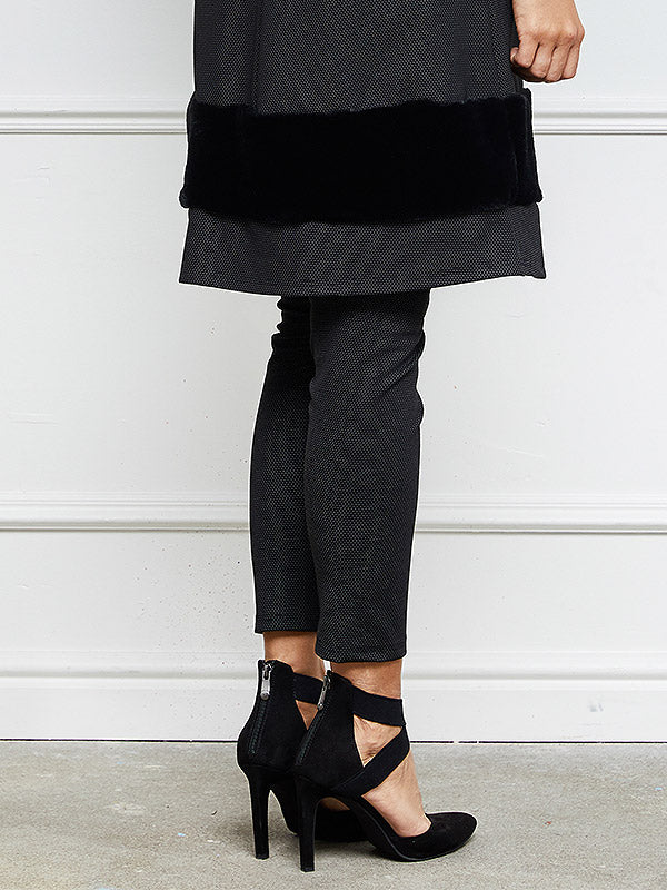 Lega tamprės "Giulia Black - White Dots"