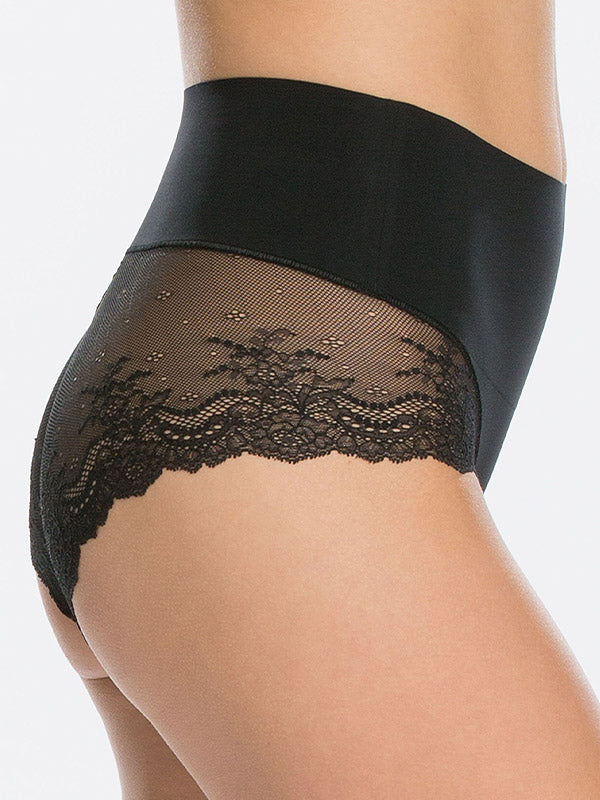 Spanx glotninančios hipster kelnaitės su nėriniais "Undie-tectable® Lace Black"