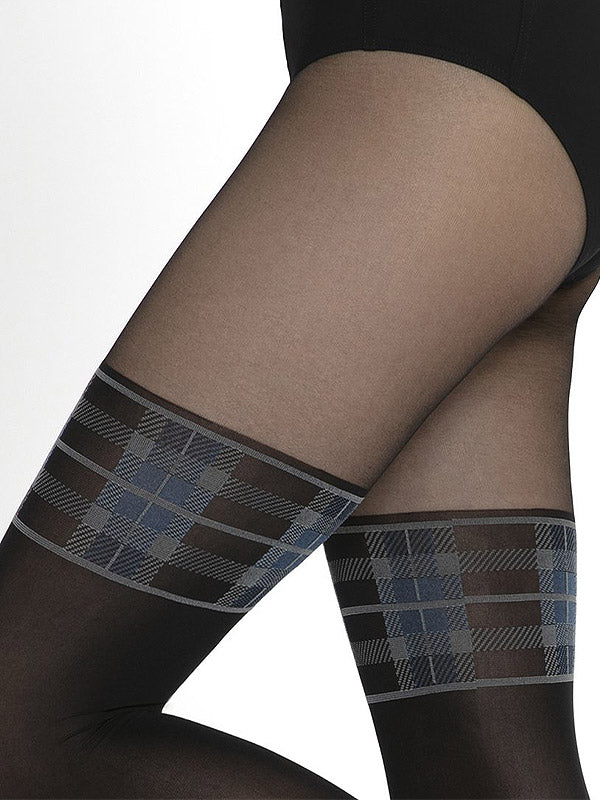 Gatta pėdkelnės su kojinių imitacija "Girl Up 37 20-60 Den Black - Blue"