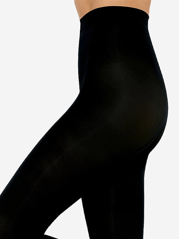 Gatta neperregimos satino blizgesio mikrofibros pėdkelnės "Florence 100 Den Black"